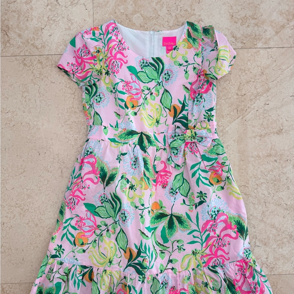 Lilly Pulitzer Vibrant Floral Kids Dress
